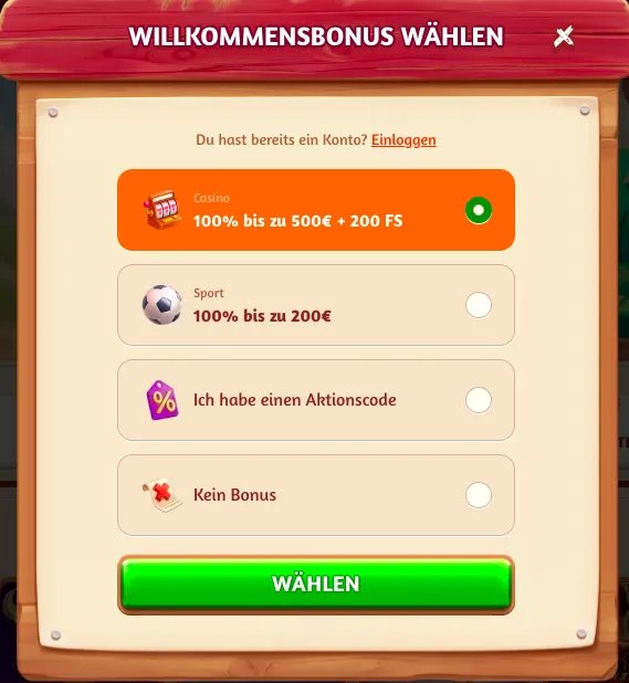 Billybets bonus in Switzerland